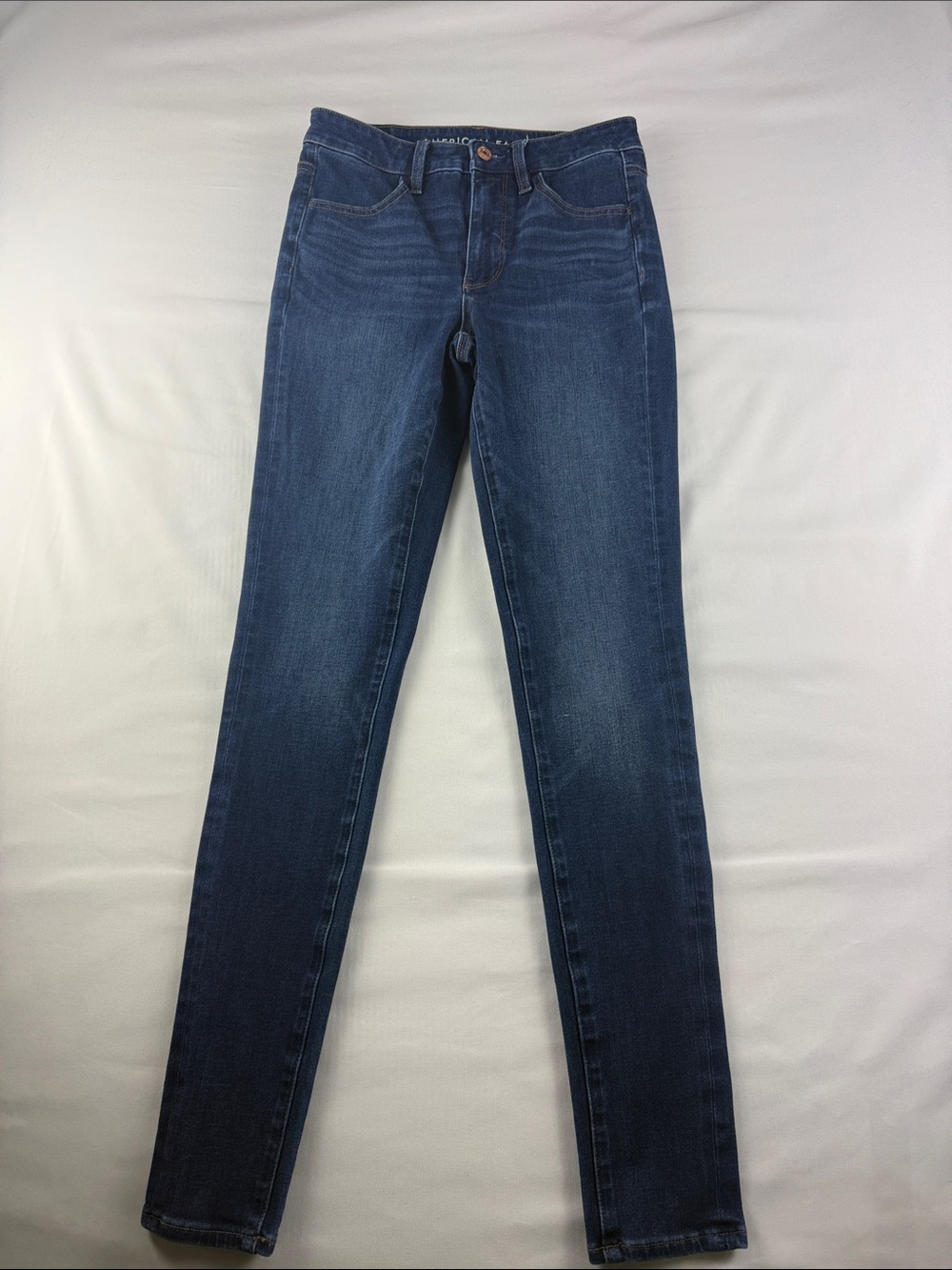 American Eagle Super High Rise Jegging Women's Size 2 Long Tall Stretch Denim